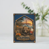 カリフォルニア ビンテージ トラベル ポストカード (スタンド正面)