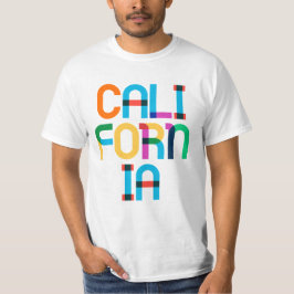 カリフォルニア ビンテージ レトロ カラフル 80年代 ポップアート タイプ Tシャツ