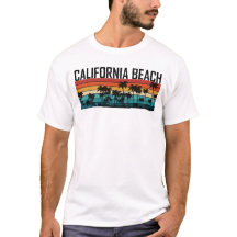 カリフォルニア ビーチの夕日Tシャツ