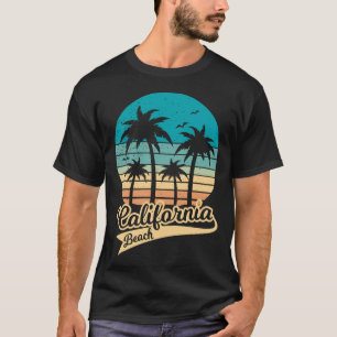 カリフォルニア ビーチ ビンテージ サンセット Tシャツ