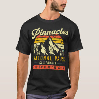 カリフォルニア ピナクルズ レトロ ヴィンテージ 国立公園 Tシャツ