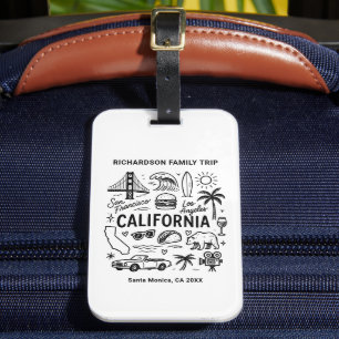 カリフォルニア ファミリートリップ オーダーメイド ラゲッジタグ