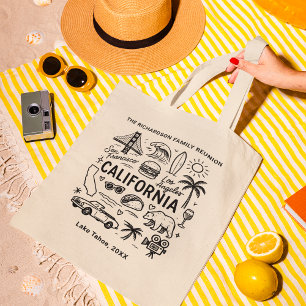 カリフォルニア ファミリーリユニオン オーダーメイド マッチングデザイン トートバッグ