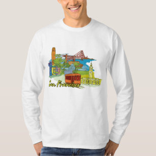カリフォルニア·フォーマス·シティ·サンフランシスコ Tシャツ