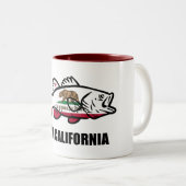 カリフォルニア ブラックバス ツートーンマグカップ (正面右)