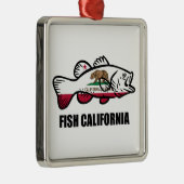 カリフォルニア ブラックバス メタルオーナメント (右)