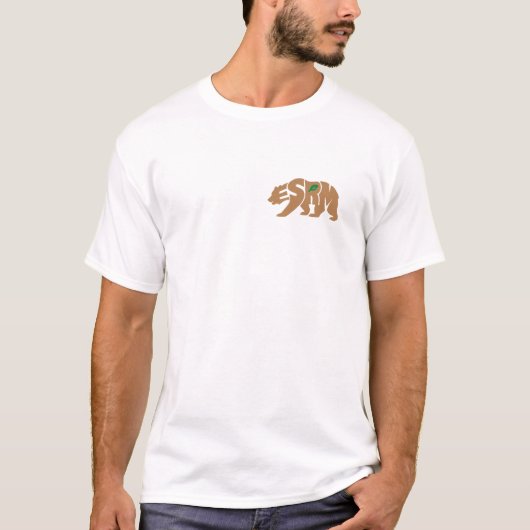 カリフォルニア・ベアフラグシャツ ESRM Tシャツ (正面)