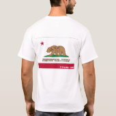 カリフォルニア・ベアフラグシャツ ESRM Tシャツ (裏面)