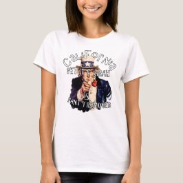 カリフォルニア ペティート・シラーのパンティー除去おじさんサム Tシャツ