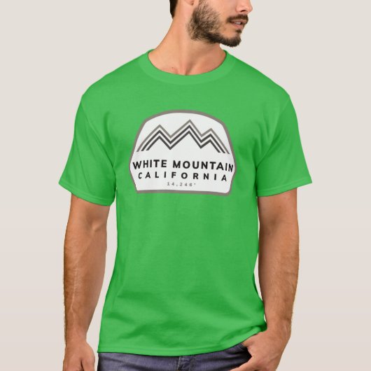 カリフォルニア ホワイトマウンテン 山 登山 ハイキング Tシャツ (正面)