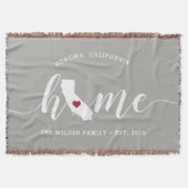 カリフォルニア ホームステート オーダーメイド スローブランケット (正面)