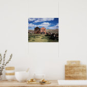 カリフォルニア、ボディ州歴史公園、古い ポスター (キッチン)