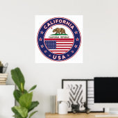 カリフォルニア ポスター (ホームオフィス)