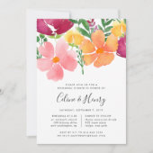 カリフォルニア ポピー リハーサル ディナー 招待状 (正面)