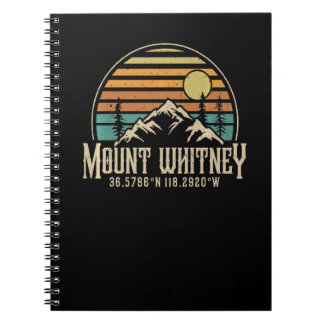 カリフォルニア+マウントホイットニー+登山+キャンプ ノートブック