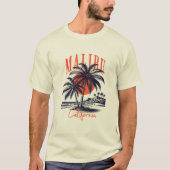 カリフォルニア マリブの夕焼け Tシャツ (正面)