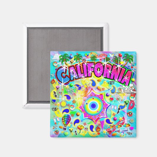 カリフォルニア ミスティック ダンス マグネット (正面/裏面)