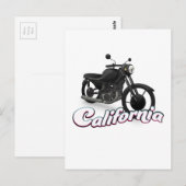 カリフォルニア モーターバイク ポストカード (正面/裏面)