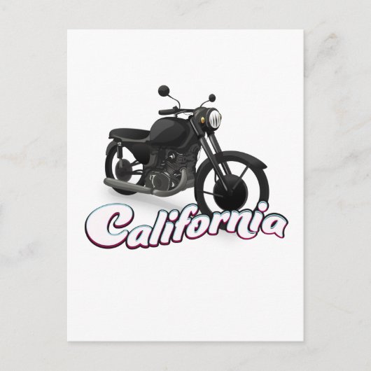 カリフォルニア モーターバイク ポストカード (正面)