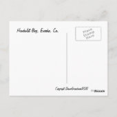 カリフォルニア、ユーレカ、フンボルト湾。 ポストカード (裏面)