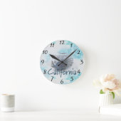 カリフォルニア ラウンド壁時計 (ホーム)
