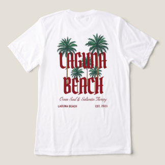 カリフォルニア・ラグナビーチ サーフパームグラフィックTシャツ トライブレンドＴシャツ