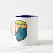 カリフォルニア ラングレー山の日の出 ツートーンマグカップ (正面左)