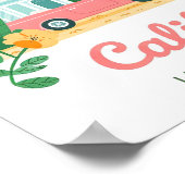 カリフォルニア・リビング・ザ・ゴールデン・ライフ・サマー・トラベル ポスター (角)