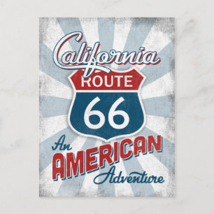 カリフォルニア・ルート66ヴィンテージ・アメリカ ポストカード