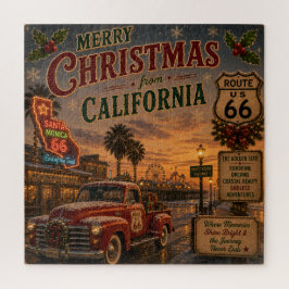カリフォルニア ルート66 クリスマスの夜 ジグソーパズル