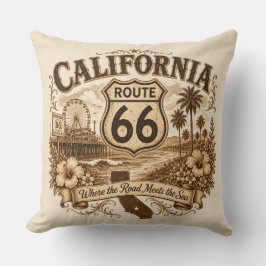 カリフォルニア ルート66 サンタモニカ デコール スタイル クッション