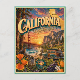 カリフォルニア レトロ トラベル お土産 ポストカード