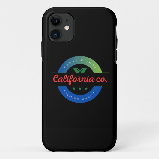 カリフォルニア ロゴ アート Case-Mate iPhoneケース (裏面)