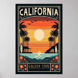 カリフォルニア ヴィンテージ トラベル ポスター