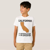 カリフォルニア - 人口第1位、セックス第1位 Tシャツ (正面フル)