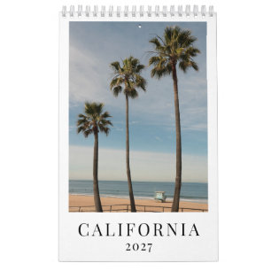 カリフォルニア 壁掛けカレンダー 2027 写真 ギフト カレンダー
