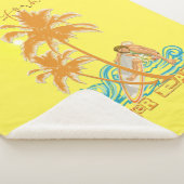 カリフォルニア、夏の楽園 シェルパブランケット (3/4)