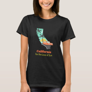 カリフォルニア 太陽への愛 クール グラフィック Tシャツ