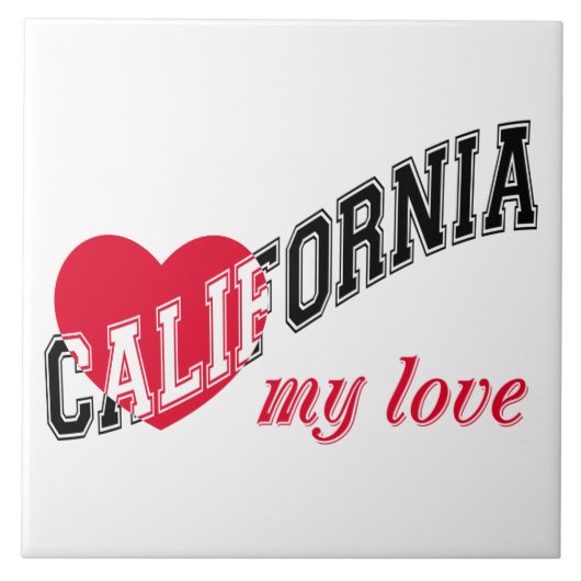 カリフォルニア 愛してる タイル (正面)