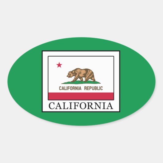カリフォルニア 楕円形シール (正面)