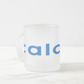 カリフォルニア-永久に-カッコいい フロストグラスマグカップ (正面左)