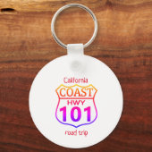 カリフォルニア **海岸ハイウェイ101 ****   キーホルダー (裏面)