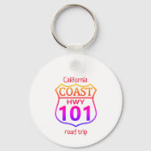 カリフォルニア **海岸ハイウェイ101 ****   キーホルダー (裏面)