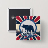 カリフォルニア 缶バッジ (正面&裏面)