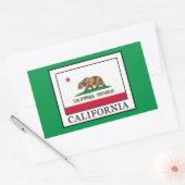 カリフォルニア 長方形シール (封筒)
