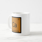 カリフォルニア-鶏のPiccata化学周期表 コーヒーマグカップ (正面左)