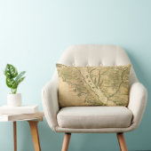 カリフォルニア(1650年)のヴィンテージの地図 ランバークッション (椅子)