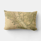 カリフォルニア(1650年)のヴィンテージの地図 ランバークッション (裏面)
