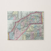 カリフォルニア(1860年)のヴィンテージの地図 ジグソーパズル (横)