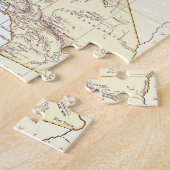 カリフォルニア(1878年)のヴィンテージの地図 ジグソーパズル (側面)